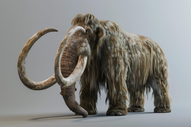 Woolly Mammoth 3D Reconstraction Art Concept