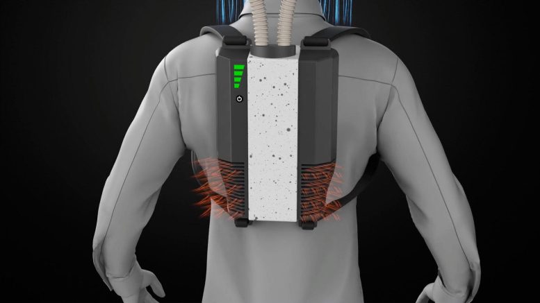 Worker Wearable Protection Device Backpack