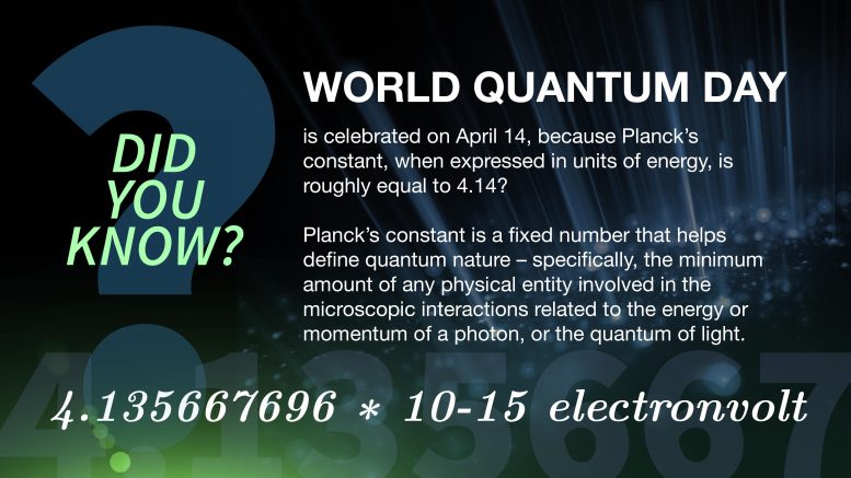 World Quantum Day April 14