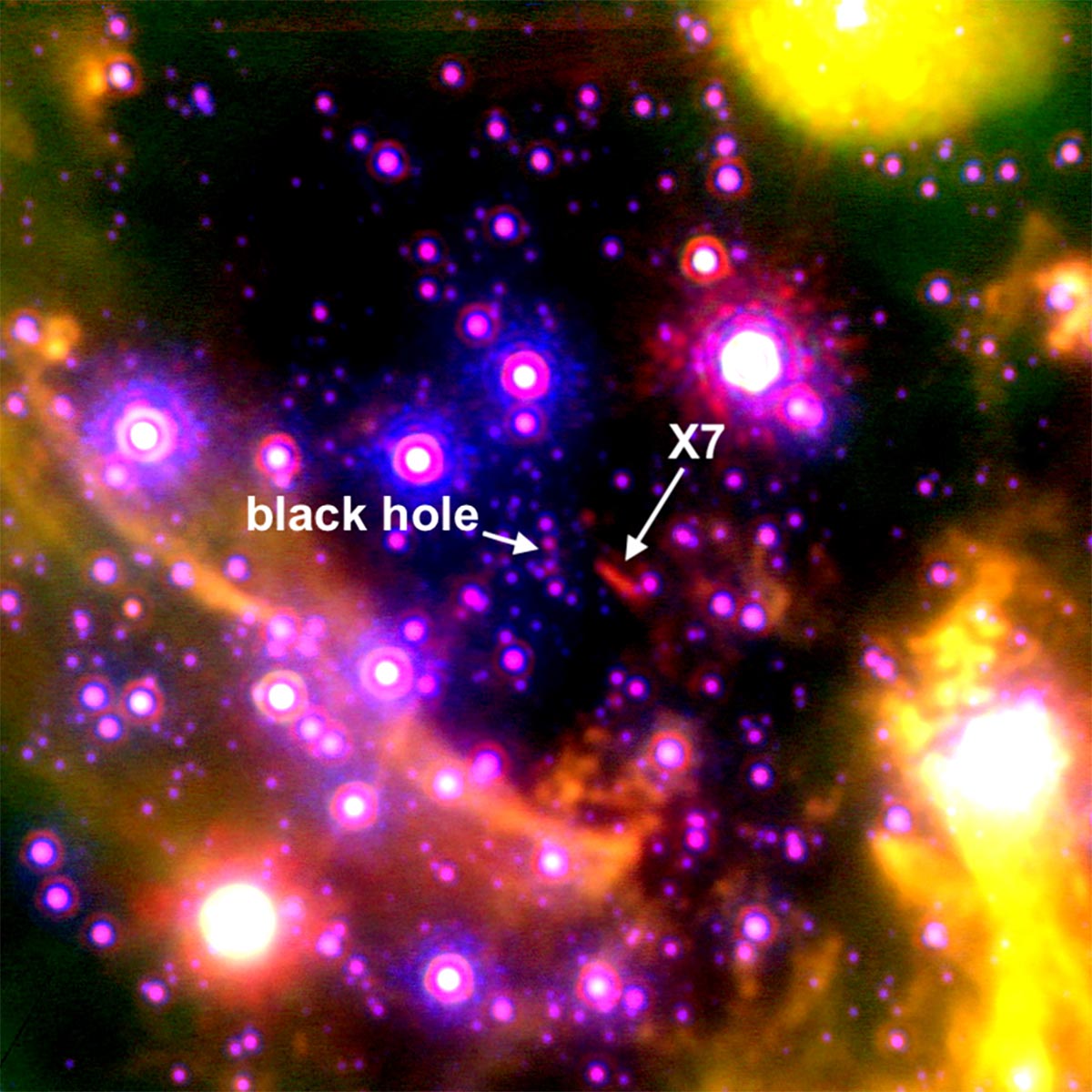L’objet mystérieux est entraîné dans le trou noir supermassif de la Voie lactée