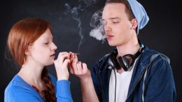 Young People Smoking Marijuana
