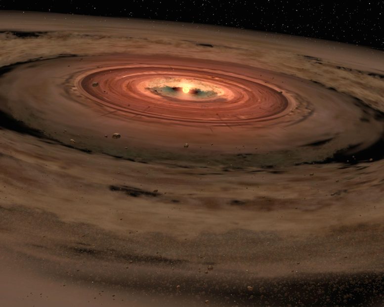 Young Star Encircled by Disk of Gas and Dust
