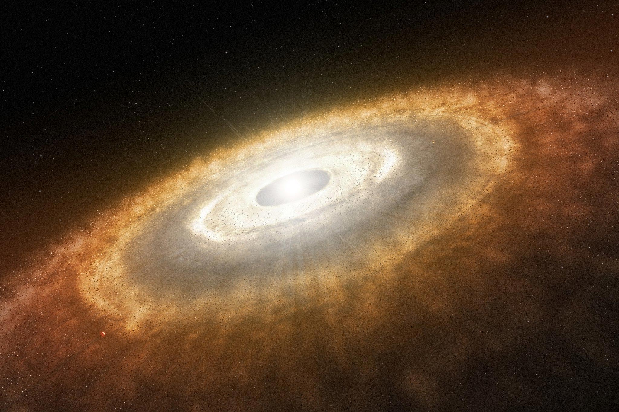 Discovery of the first disk around a star outside the Milky Way