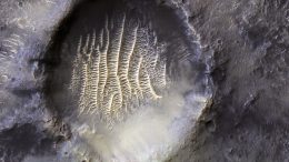 Zero Longitude Crater on Mars