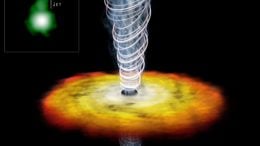 artist's conception of a quasar