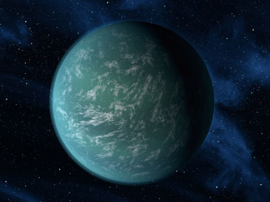 artist's conception of planet Kepler-22b