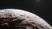 Artist's impression of the surface of the dwarf planet Makemak