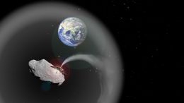 dust cloud made of asteroid material could help to cool Earth