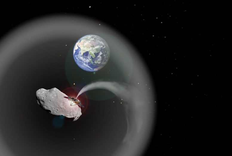 dust cloud made of asteroid material could help to cool Earth