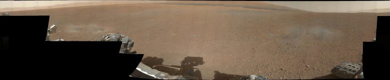 first 360-degree panorama in color of the Gale Crater