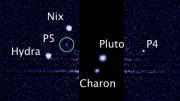 five moons orbiting the distant, icy dwarf planet Pluto