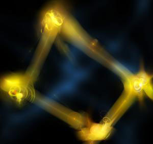 four particles of light can be produced and manipulated