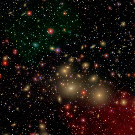 galaxy NGC 1277 is embedded in the nearby Perseus galaxy cluster