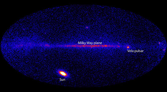 image from Fermi's Large Area Telescope (LAT)
