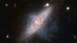 image of a pair of overlapping galaxies called NGC 3314