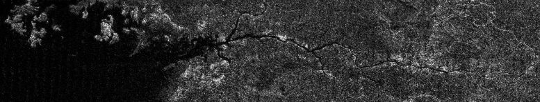 miniature version of the Nile River seen on Saturn’s moon Titan