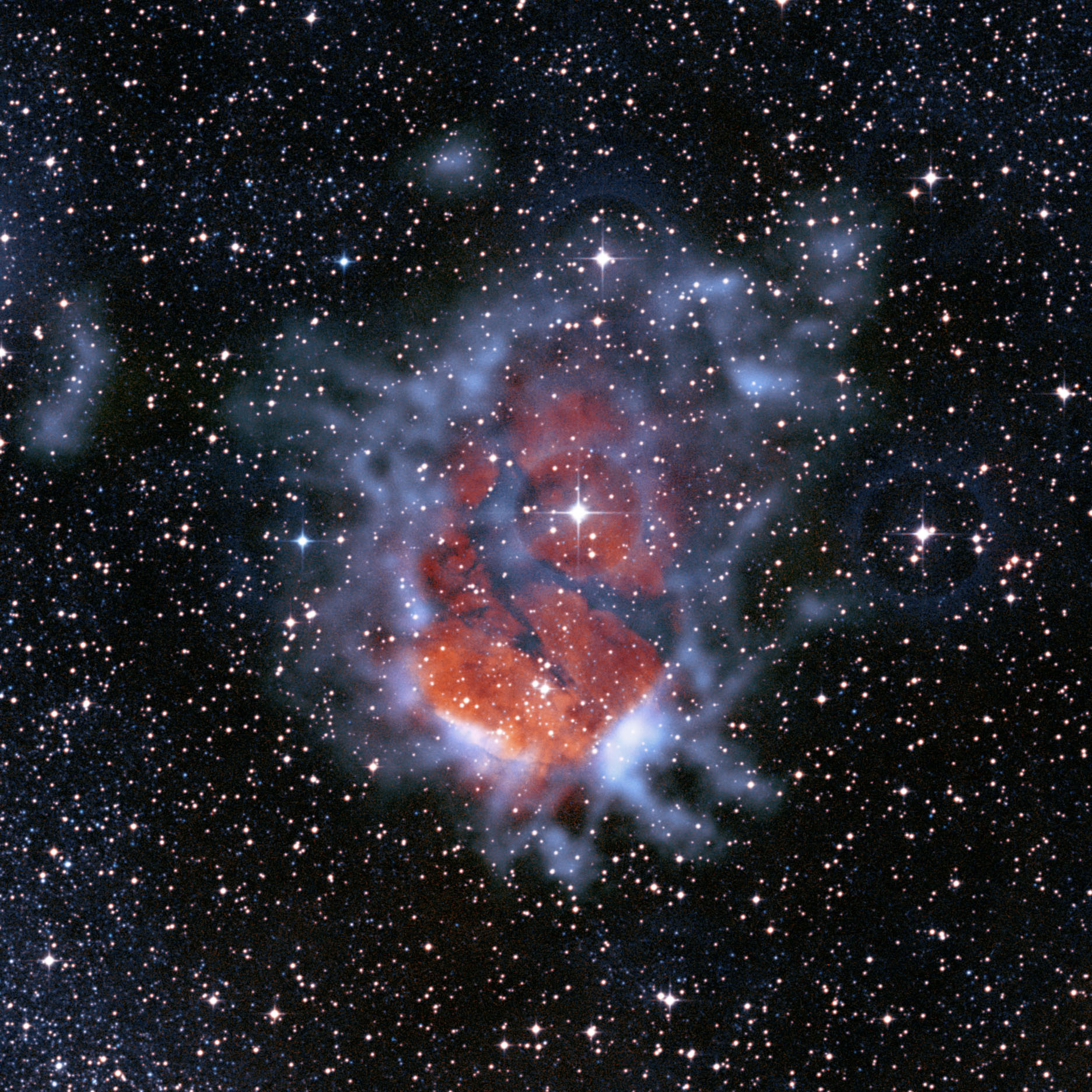 Image of RCW 120 Nebula Shows Expanding Bubble of Ionized Gas