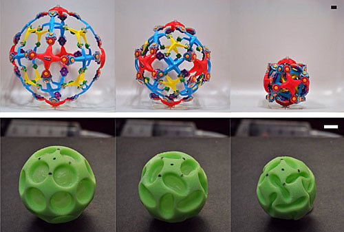 one-piece silicone sphere, dubbed a buckliball