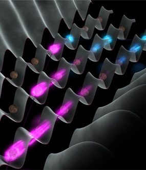 quantum correlations in an optical lattice