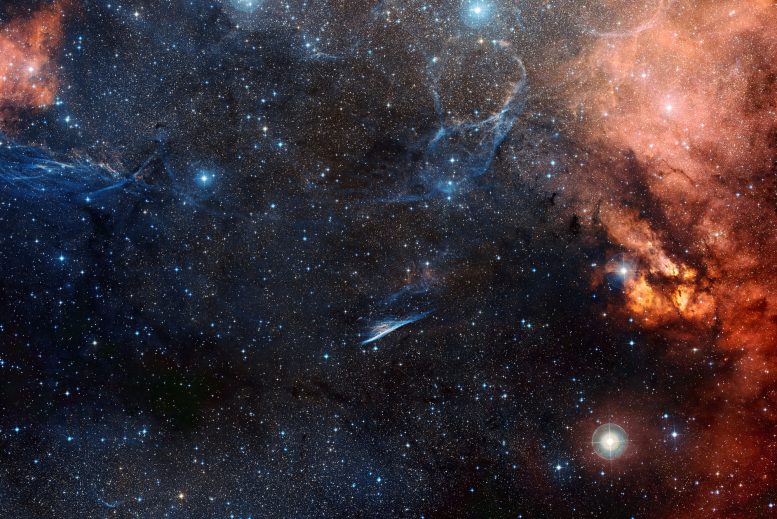 sky around the Pencil Nebula