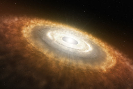 solar system we know today could not have formed out of a flat hot disk
