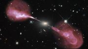 super massive black hole in the core of the elliptical galaxy Hercules A