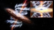 supermassive black holes in active galaxies can produce narrow particle jets