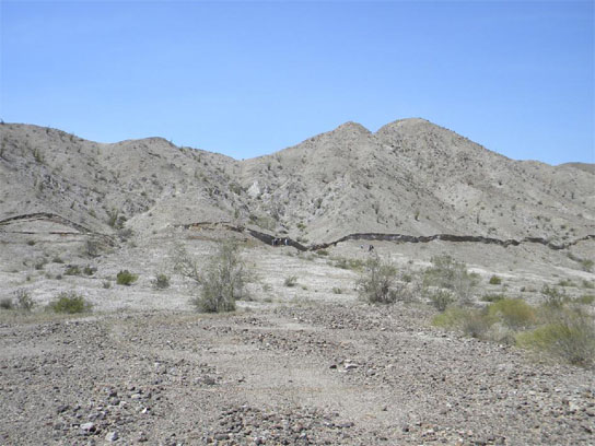 surface rupture, called a scarp, formed in just seconds along the Borrego fault