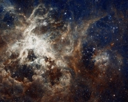 Panoramic View of a Turbulent Star-making Region