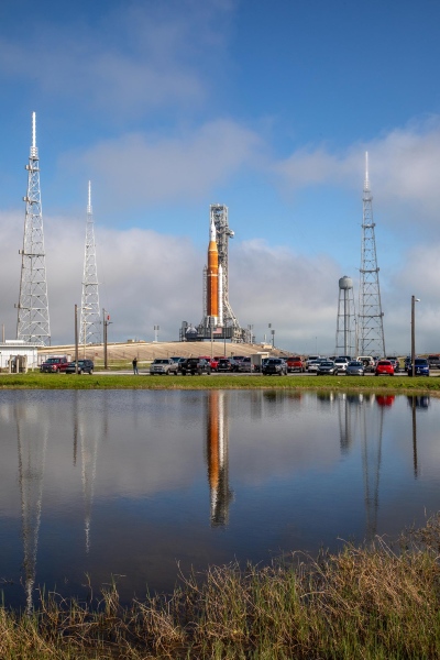 Artemis I Moon Rocket Arrives at Launch Pad