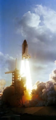 STS-7 Shuttle Liftoff